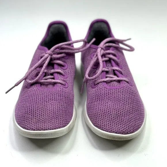 Allbirds Tree Runners TR purple mesh washable sneakers lace-up 10