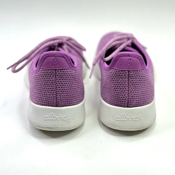 Allbirds Tree Runners TR purple mesh washable sneakers lace-up 10