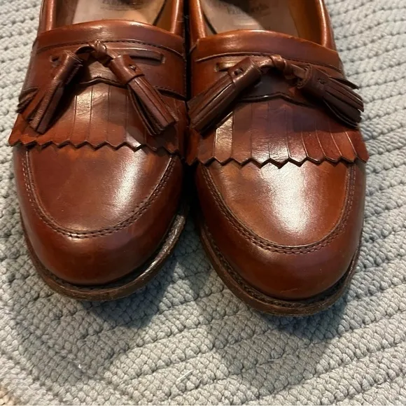Allen Edmonds Alexandria Tassled Fringe Loafers Leather Kiltie Designer Mens 11