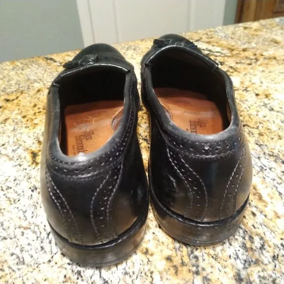 Allen Edmonds Bridgeton Men's Black Leather Kiltie Tassel Loafers Sz 9.5 B