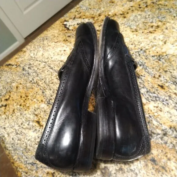 Allen Edmonds Bridgeton Men's Black Leather Kiltie Tassel Loafers Sz 9.5 B