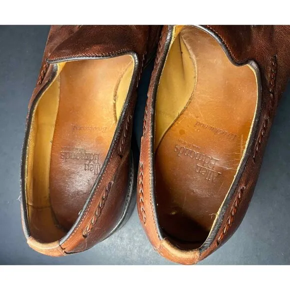 Allen Edmonds Brookwood Brown Tassel Loafers Mens 8 USA 08999 Preppy Casual