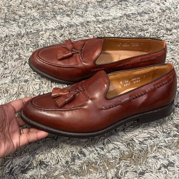 Allen Edmonds Brookwood Men's Brown Leather Loafers sz 8