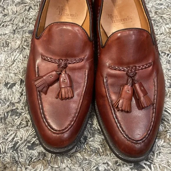 Allen Edmonds Brookwood Men's Brown Leather Loafers sz 8