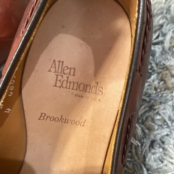 Allen Edmonds Brookwood Men's Brown Leather Loafers sz 8