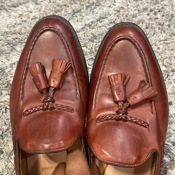 Allen Edmonds Brookwood Men's Brown Leather Loafers sz 8