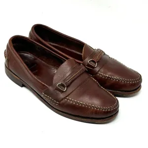 Allen Edmonds Brown Leather Slip On Loafers Mens 10.5