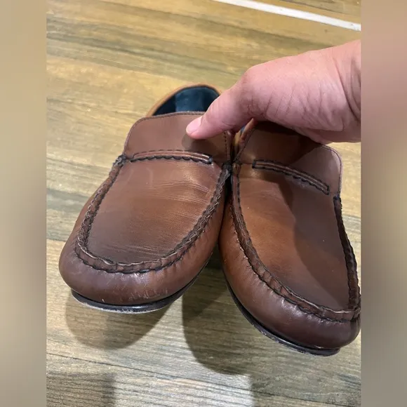 Allen Edmonds Brown Leather Super Sport Loafers Sz. 10
