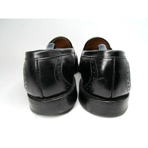 Allen Edmonds Chambrey Mens Black Leather  Wingtip Tassel Loafers Size 9.5 D