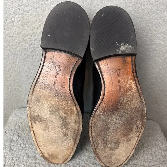 Allen Edmonds Grayson Tassel Loafers Black Calfskin Size 10.5D Timeless Style