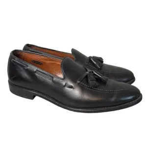 Allen Edmonds Grayson Tassel Loafers Black Calfskin Size 10.5D Timeless Style