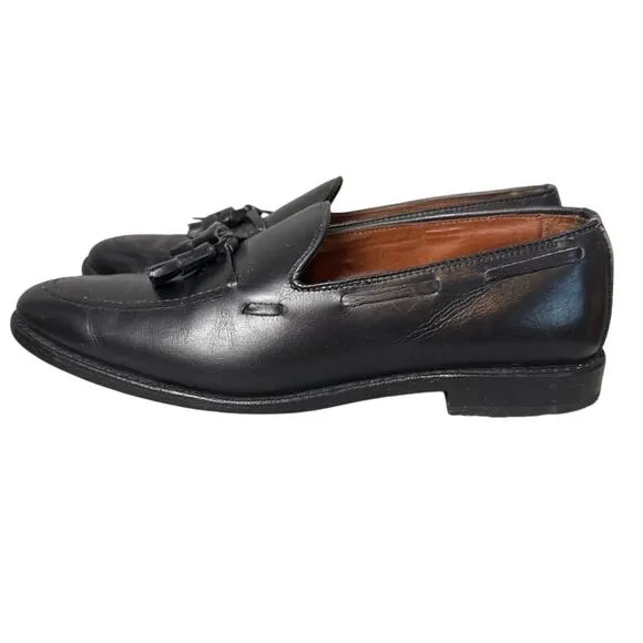 Allen Edmonds Grayson Tassel Loafers Black Calfskin Size 10.5D Timeless Style