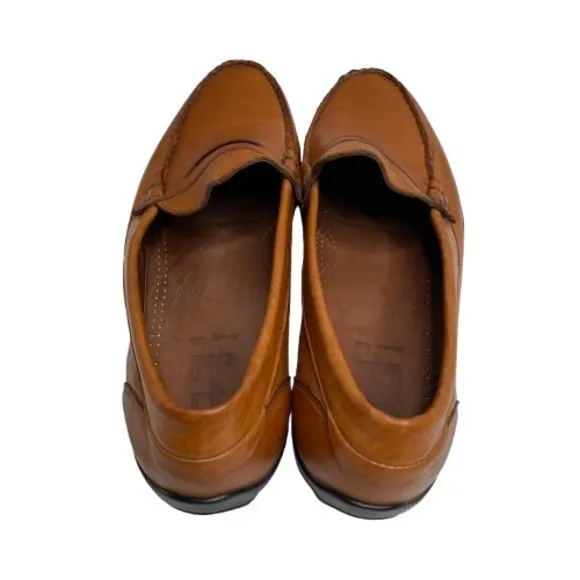 Allen Edmonds Mens Route 100 Leather Driving Penny Loafers Sz 11.5 Brown Casual