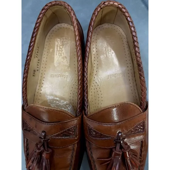 Allen Edmonds Men's Tassel Loafers Casual Shoes Size 9.5 B Leather Brown