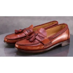 Allen Edmonds Men's Tassel Loafers Casual Shoes Size 9.5 B Leather Brown