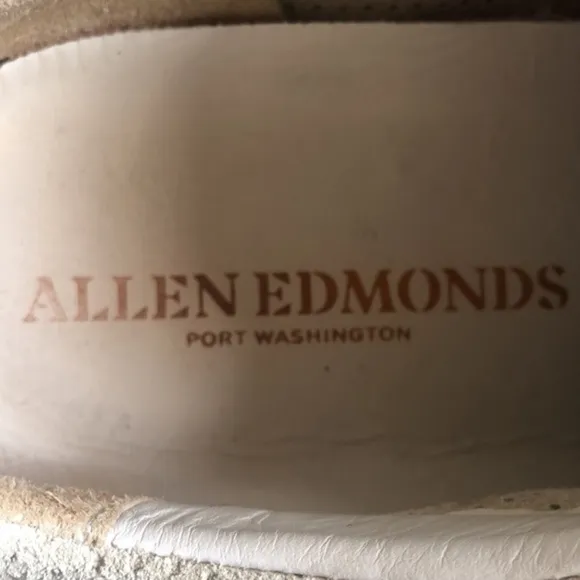 Allen Edmonds porter fly form insole mesh suede sneakers 13