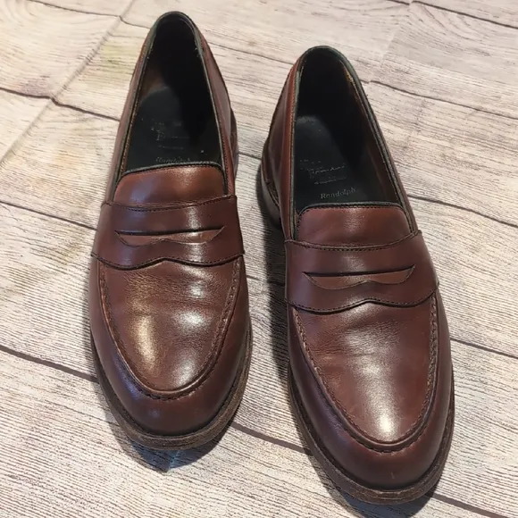 Allen Edmonds Randolph Brown Leather Loafers Size 11