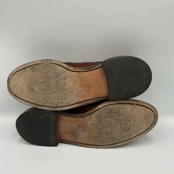 Allen Edmonds RANDOLPH‎ Men's Slip-On Penny Loafers 9 D Brown 4849 Dress Shoes