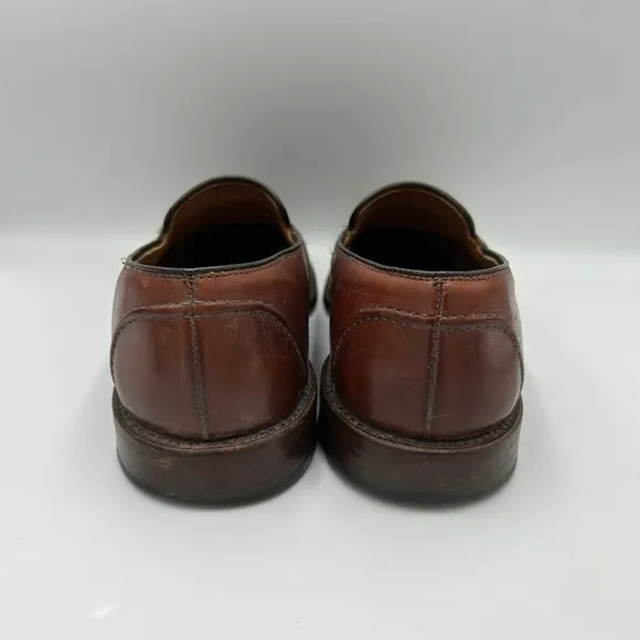 Allen Edmonds RANDOLPH‎ Men's Slip-On Penny Loafers 9 D Brown 4849 Dress Shoes