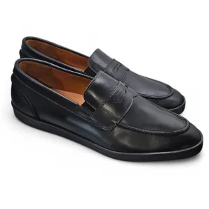 Allen Edmonds Randolph Slip On Loafers Meet Sneakers Black On Black Leather 10D
