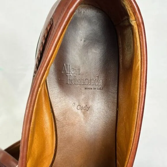 Allen Edmonds Shoes Loafers Men's Size 10.5 Brown Cody Tassel Leather USA VTG