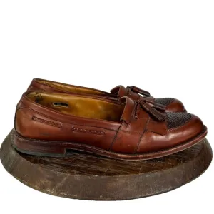 Allen Edmonds Shoes Loafers Men's Size 10.5 Brown Cody Tassel Leather USA VTG