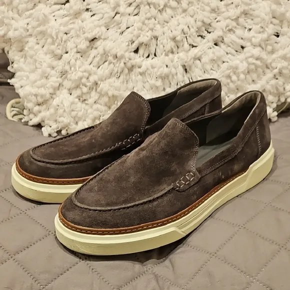 Allen Edmonds Suede Loafers with Rubber Sole