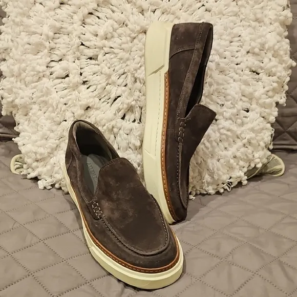 Allen Edmonds Suede Loafers with Rubber Sole
