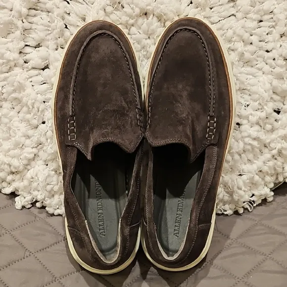 Allen Edmonds Suede Loafers with Rubber Sole