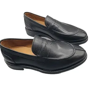 Allen Edmonds Sz 8.5 3E Loafers Shoes DENALI Slip-On Black Leather Penny New