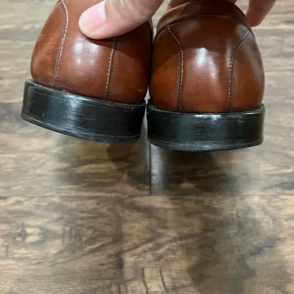 Allen Edmonds Tan Leather Newport Tassel Loafers Sz. 10