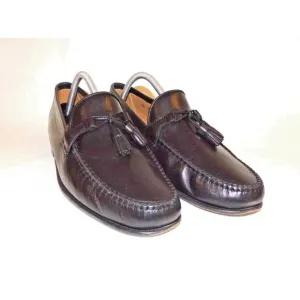 Allen‎ Edmonds Urbino Made in Italy Black Leather Tassel Loafers Sz. US 10D