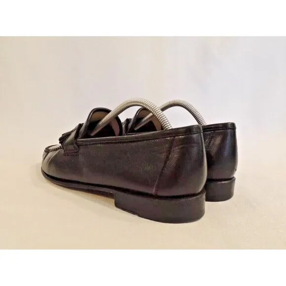 Allen‎ Edmonds Urbino Made in Italy Black Leather Tassel Loafers Sz. US 10D