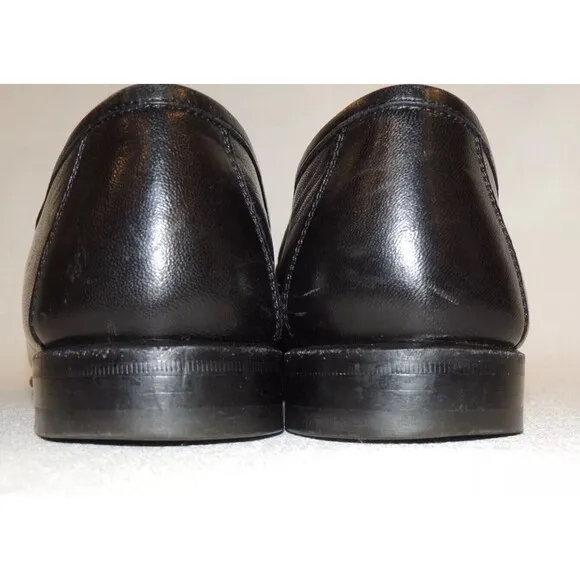 Allen‎ Edmonds Urbino Made in Italy Black Leather Tassel Loafers Sz. US 10D