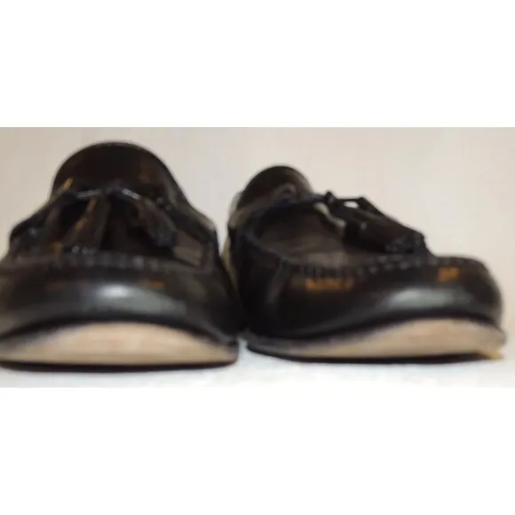 Allen‎ Edmonds Urbino Made in Italy Black Leather Tassel Loafers Sz. US 10D