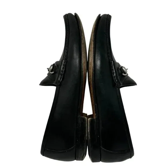 ALLEN EDMONDS Verona II Italy Black Leather Horse-Bit Sz 8 D Loafer