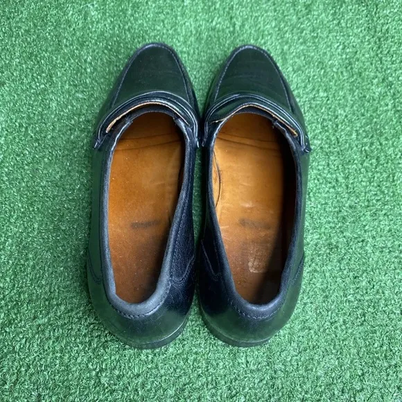 Allen Edmonds Vintage Mens Black Leather Loafers Size 7.5 D