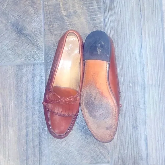 Allen Edmonds ( Woodstock) brown leather slipon loaders