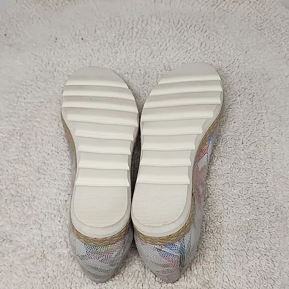 AMALFI BY RONGONI MADE IN ITALY LADIES 6.5 ESPADRILLES WEDGE SANDALS NWOB