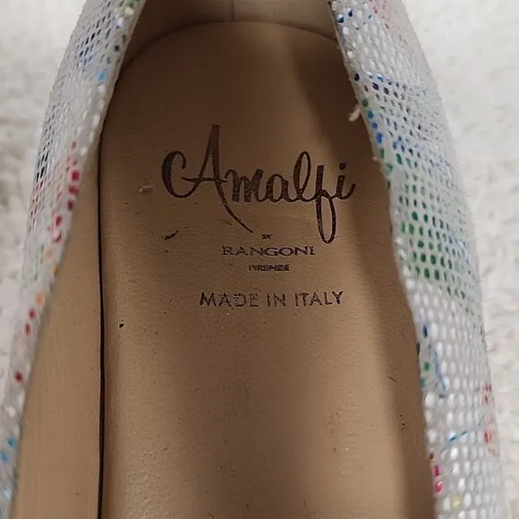 AMALFI BY RONGONI MADE IN ITALY LADIES 6.5 ESPADRILLES WEDGE SANDALS NWOB