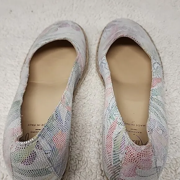 AMALFI BY RONGONI MADE IN ITALY LADIES 6.5 ESPADRILLES WEDGE SANDALS NWOB