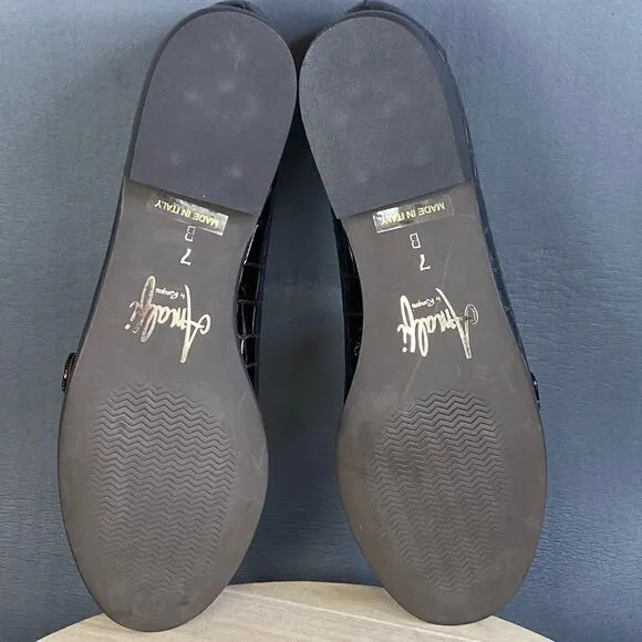 Amalfi by Rangoni Animal print Leather loafers womens size 7 (new without box)