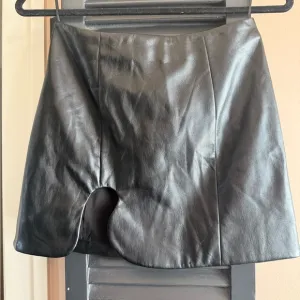 Amanda Uprichard Mini Puzzle Leather Skirt