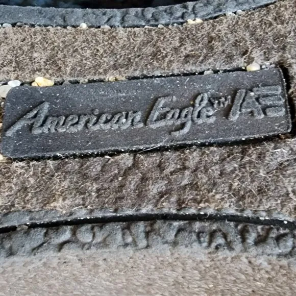 American Eagle Outfitters Vintage Faux Brown Suede &amp; Fur Wedge Boots 3&quot; Heel