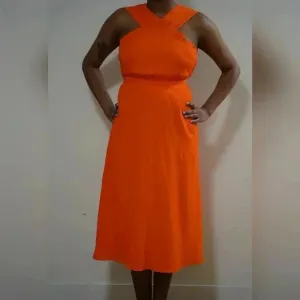 &amp; Other stories-open back/sleeveless midi dress