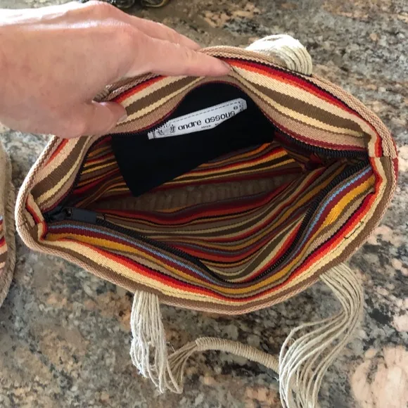 Andre Assous, Espadrilles w/matching Shoulder Bag