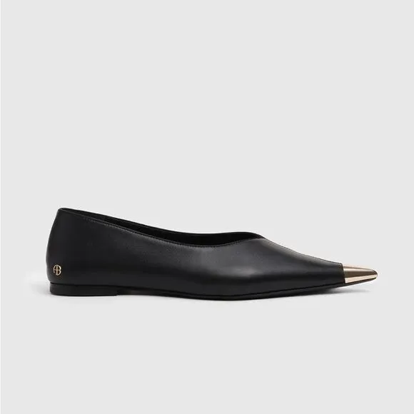 ANINE Bing NINA FLATS WITH METAL TOE CAP