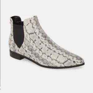 Ankle Boots &amp; Booties in Black with Stacked Heel
