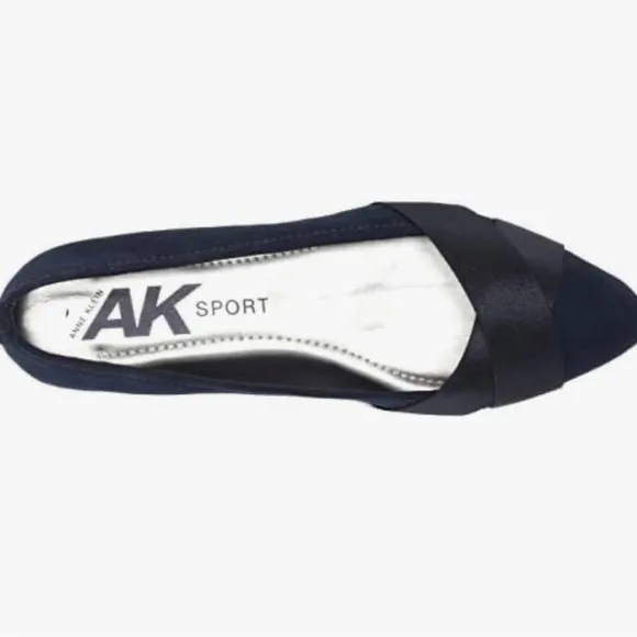Anne Klein Black Classic Ballet Flats