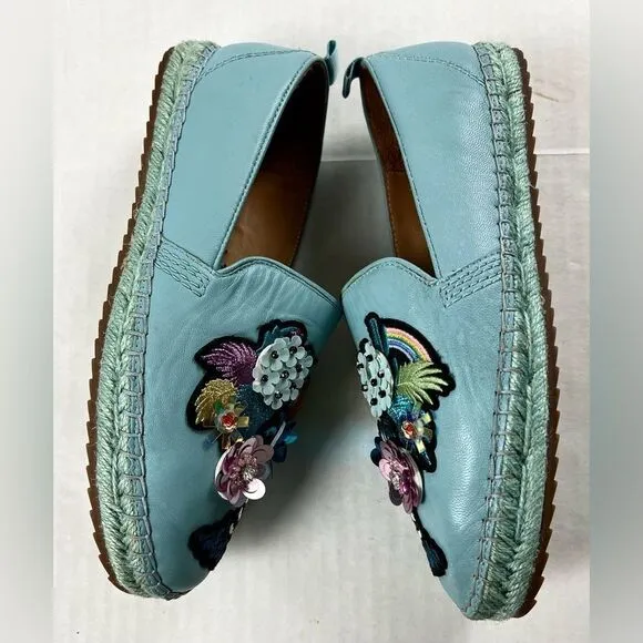Anthropologie Bill Bass Sutton Leather Espadrilles